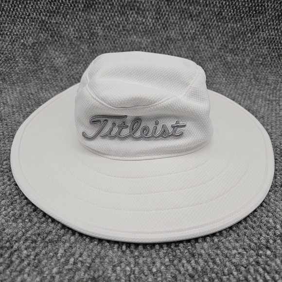 Titleist Other - Titleist ProV1 FJ White Golf Sun Hat Wide Brim Bucket Adjustable Cap Golfcore